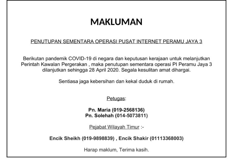 notis penutupanPI 11